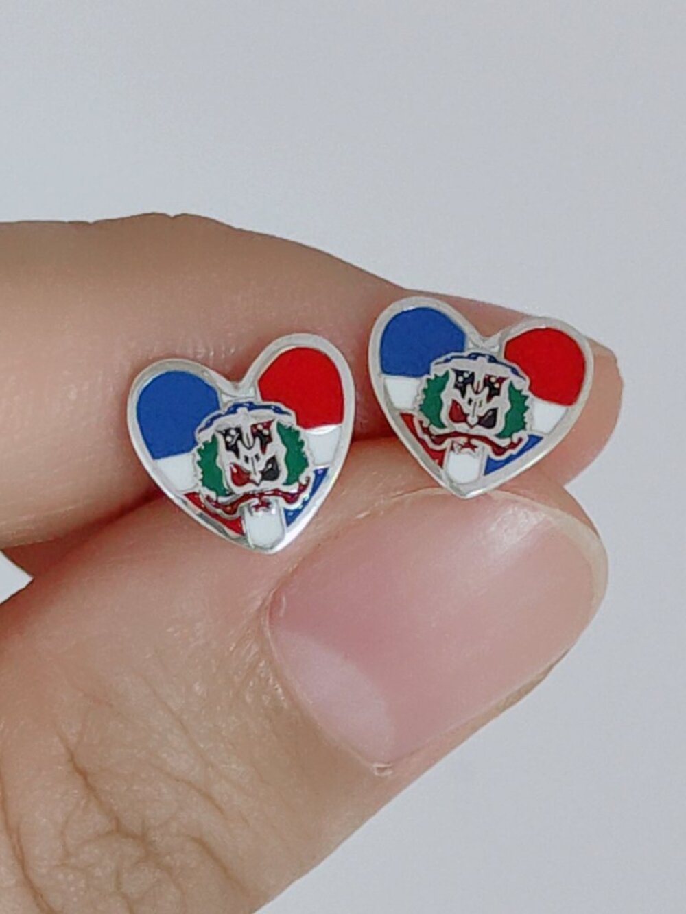 Dominican Republic Flag Earring Stud Earrings Exclusive Designed Women Jewelry